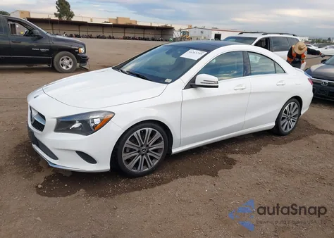 2018 Mercedes-Benz Cla 250 z USA, uszkodzony, nr VIN WDDSJ4EB5JN652596